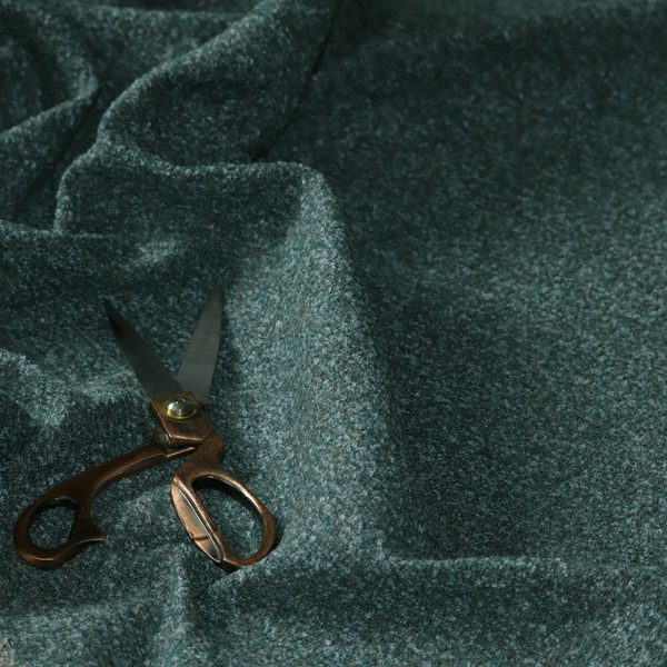 Omega Multicoloured Boucle Textured Chenille In Teal Green CTR-2231