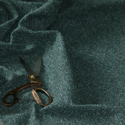 Omega Multicoloured Boucle Textured Chenille In Teal Green CTR-2231