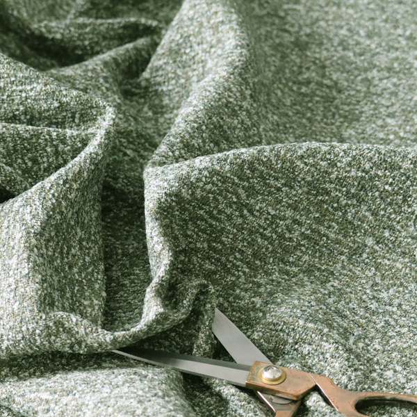 Omega Multicoloured Boucle Textured Chenille In Green CTR-2232