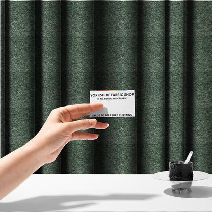 Omega Multicoloured Boucle Textured Chenille In Green CTR-2232 - Made To Measure Curtains