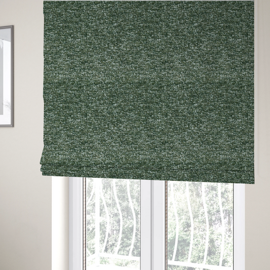 Omega Multicoloured Boucle Textured Chenille In Green CTR-2232 - Roman Blinds