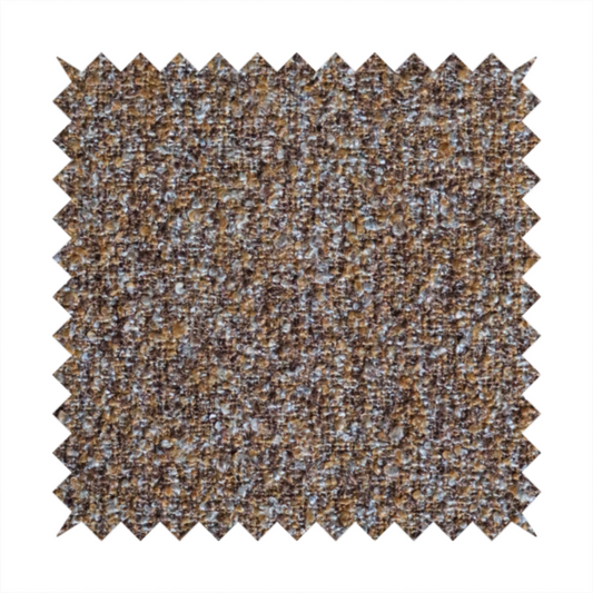 Omega Multicoloured Boucle Textured Chenille In Rust Brown CTR-2233