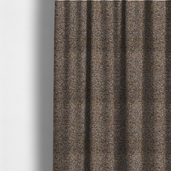 Omega Multicoloured Boucle Textured Chenille In Rust Brown CTR-2233 - Made To Measure Curtains