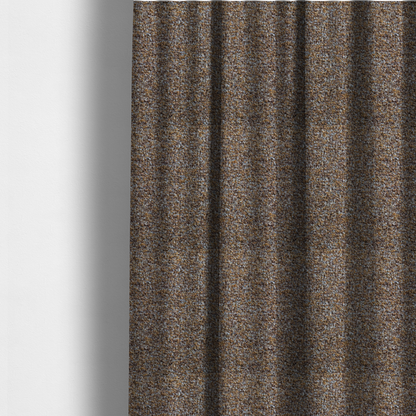 Omega Multicoloured Boucle Textured Chenille In Rust Brown CTR-2233 - Made To Measure Curtains