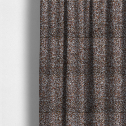Omega Multicoloured Boucle Textured Chenille In Rust Orange CTR-2235 - Made To Measure Curtains