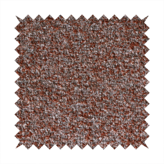 Omega Multicoloured Boucle Textured Chenille In Red CTR-2236