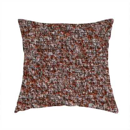 Omega Multicoloured Boucle Textured Chenille In Red CTR-2236 - Handmade Cushions