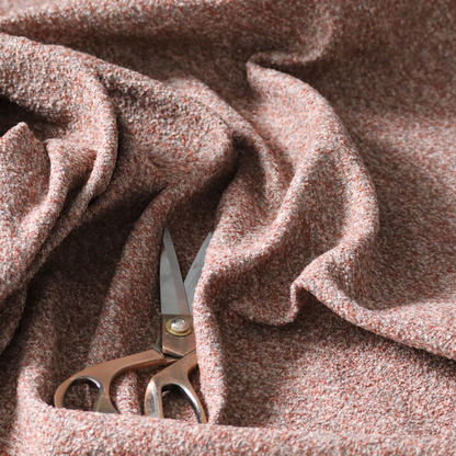 Omega Multicoloured Boucle Textured Chenille In Red CTR-2236