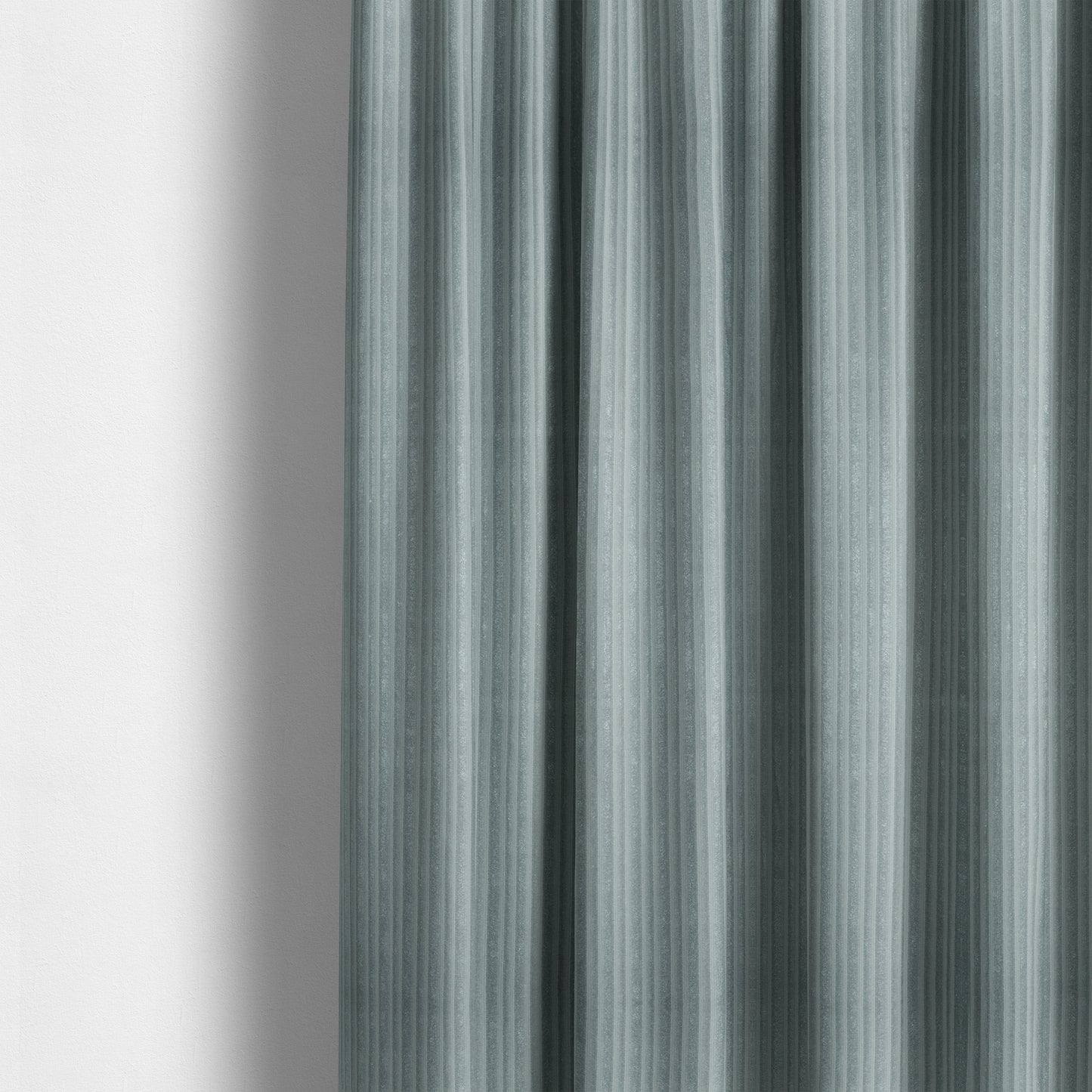 Knightsbridge Velvet Stripe Pattern Silver Upholstery Fabric CTR-2236 - Made To Measure Curtains