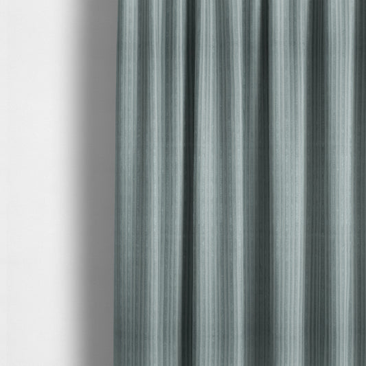 Knightsbridge Velvet Stripe Pattern Silver Upholstery Fabric CTR-2236 - Made To Measure Curtains