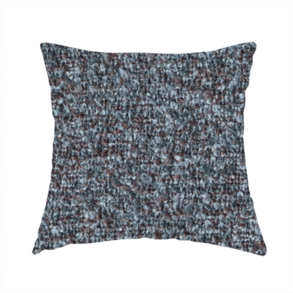 Omega Multicoloured Boucle Textured Chenille In Grey CTR-2237 - Handmade Cushions