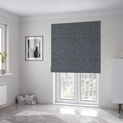 Omega Multicoloured Boucle Textured Chenille In Grey CTR-2237 - Roman Blinds
