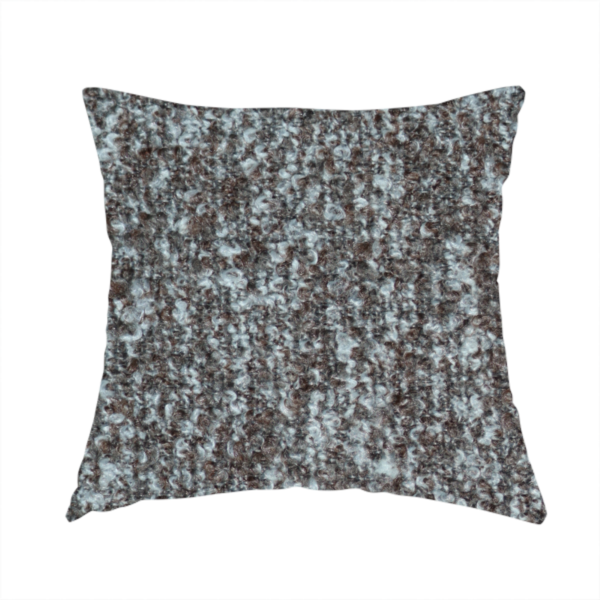 Omega Multicoloured Boucle Textured Chenille In Light Brown CTR-2238 - Handmade Cushions