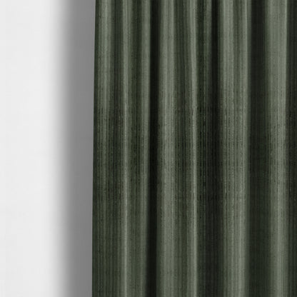 Knightsbridge Velvet Stripe Pattern Green Upholstery Fabric CTR-2238 - Made To Measure Curtains