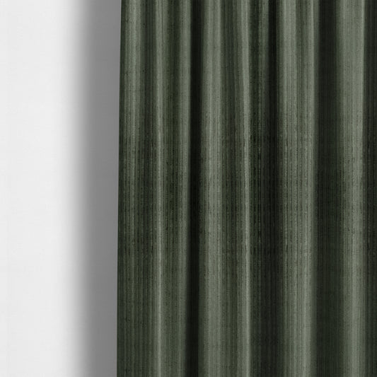 Knightsbridge Velvet Stripe Pattern Green Upholstery Fabric CTR-2238 - Made To Measure Curtains