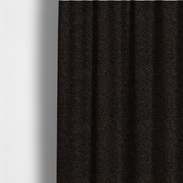 Omega Multicoloured Boucle Textured Chenille In Dark Brown CTR-2239 - Made To Measure Curtains
