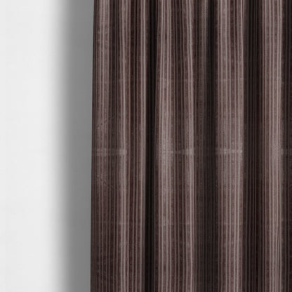 Knightsbridge Velvet Stripe Pattern Wine Purple Upholstery Fabric CTR-2240 - Made To Measure Curtains