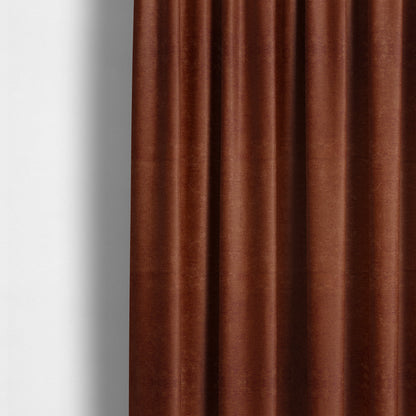 Tessuto Soft Chenille Plain Water Repellent Terracotta Red Upholstery Fabric CTR-2243 - Made To Measure Curtains