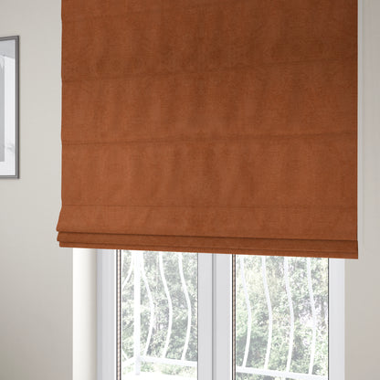 Tessuto Soft Chenille Plain Water Repellent Orange Upholstery Fabric CTR-2244 - Roman Blinds