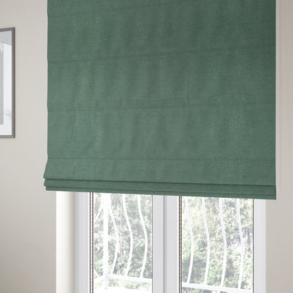 Tessuto Soft Chenille Plain Water Repellent Mint Green Upholstery Fabric CTR-2247 - Roman Blinds