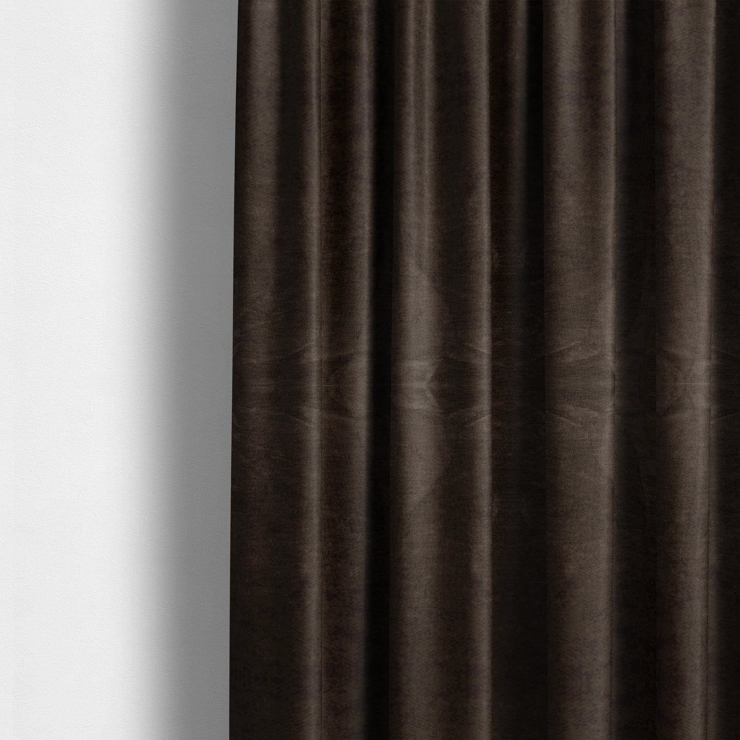 Tessuto Soft Chenille Plain Water Repellent Brown Upholstery Fabric CTR-2250 - Made To Measure Curtains