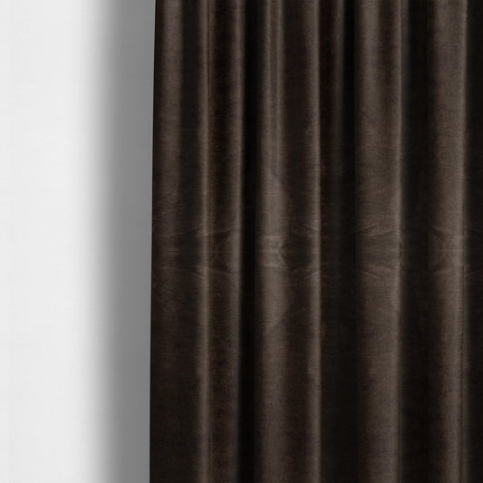 Tessuto Soft Chenille Plain Water Repellent Brown Upholstery Fabric CTR-2250 - Made To Measure Curtains