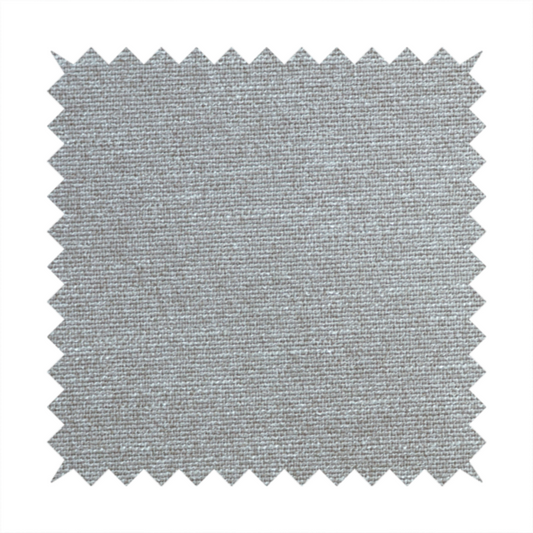 Oxford Flat Weave Water Repellent In Silver Grey Upholstery Fabric CTR-2254