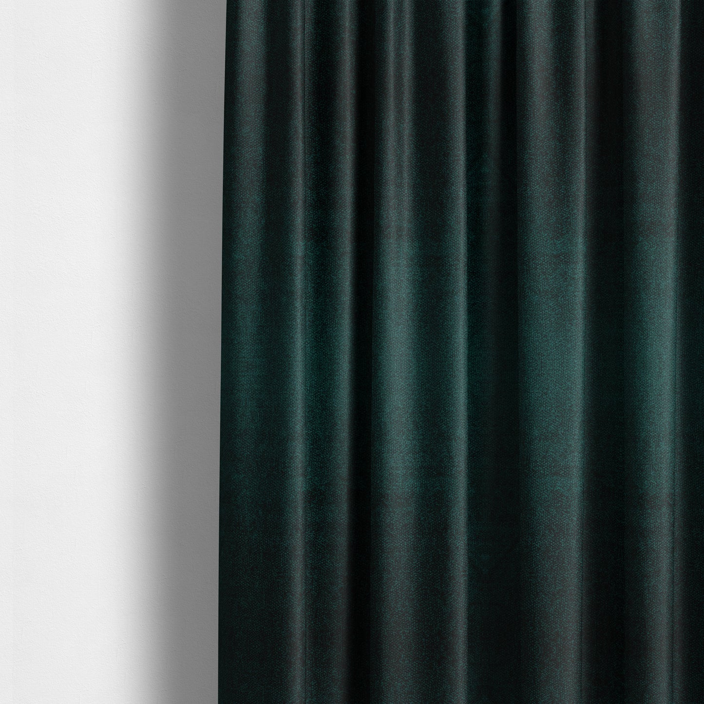 Kensington Velvet Semi Plain Teal Upholstery Fabric CTR-2254 - Made To Measure Curtains