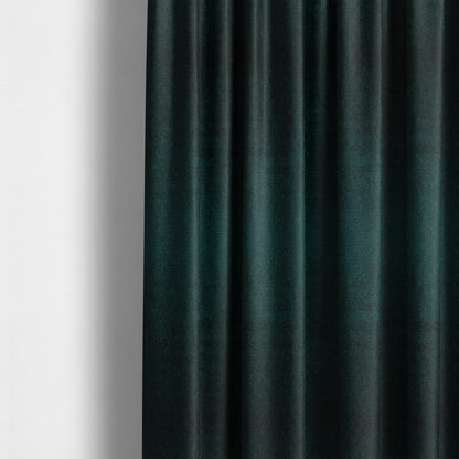 Kensington Velvet Semi Plain Teal Upholstery Fabric CTR-2254 - Made To Measure Curtains