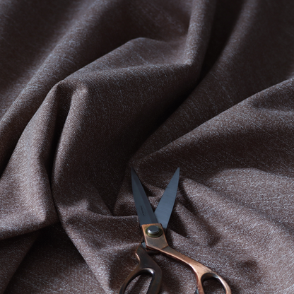 Oxford Flat Weave Water Repellent In Brown Upholstery Fabric CTR-2258