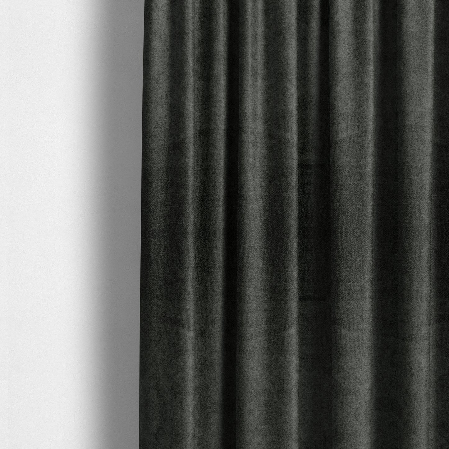 Kensington Velvet Semi Plain Grey Upholstery Fabric CTR-2257 - Made To Measure Curtains