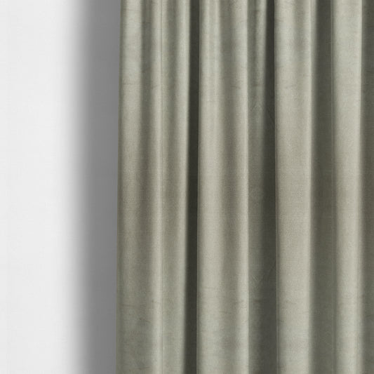 Kensington Velvet Semi Plain Mink Brown Upholstery Fabric CTR-2258 - Made To Measure Curtains