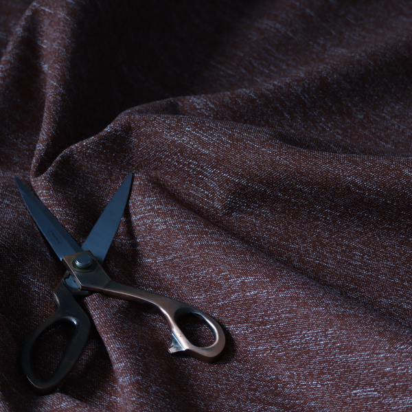 Oxford Flat Weave Water Repellent Chocolate Brown In Upholstery Fabric CTR-2259