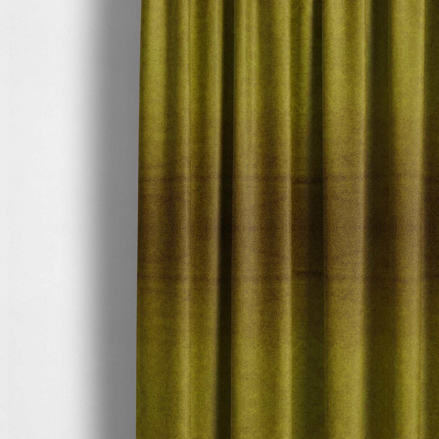 Kensington Velvet Semi Plain Yellow Upholstery Fabric CTR-2259 - Made To Measure Curtains