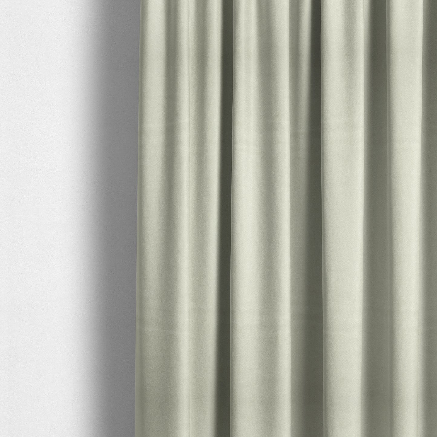 Kensington Velvet Semi Plain White Upholstery Fabric CTR-2261 - Made To Measure Curtains