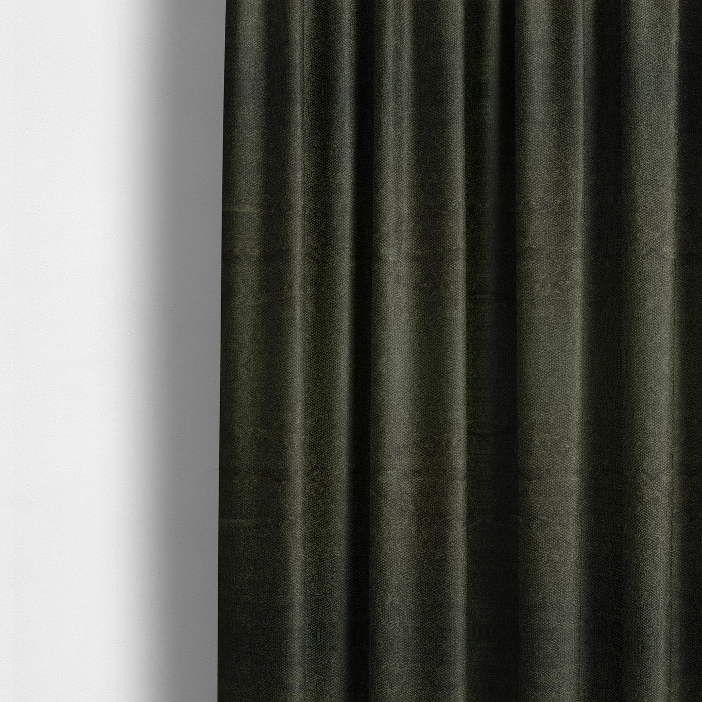 Kensington Velvet Semi Plain Green Upholstery Fabric CTR-2262 - Made To Measure Curtains