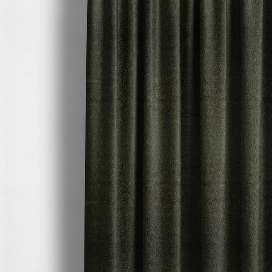 Kensington Velvet Semi Plain Green Upholstery Fabric CTR-2262 - Made To Measure Curtains