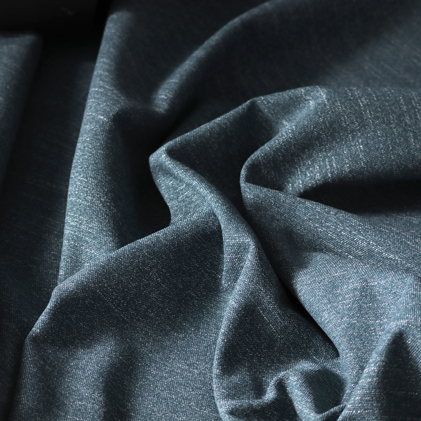 Oxford Flat Weave Water Repellent In Teal Blue Upholstery Fabric CTR-2263