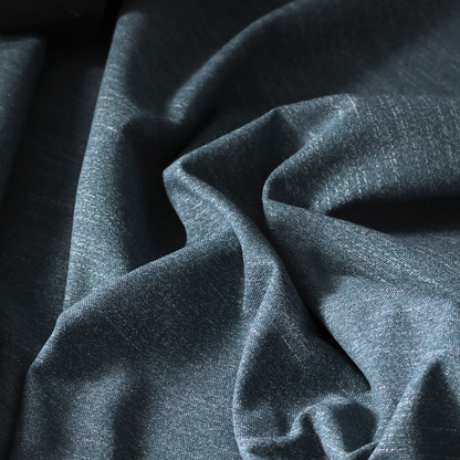 Oxford Flat Weave Water Repellent In Teal Blue Upholstery Fabric CTR-2263