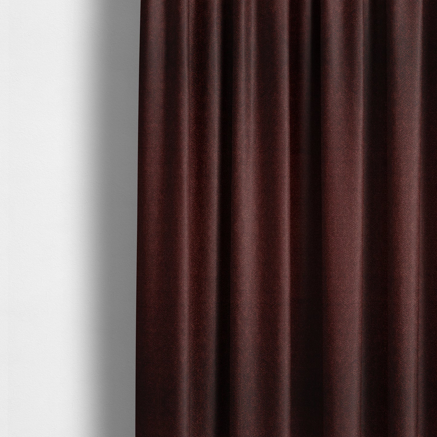 Kensington Velvet Semi Plain Burgundy Red Upholstery Fabric CTR-2265 - Made To Measure Curtains