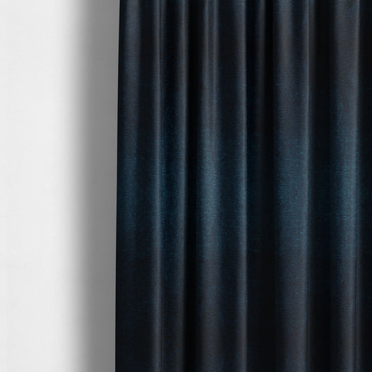 Brompton Velvet Plain Navy Blue Upholstery Fabric CTR-2267 - Made To Measure Curtains