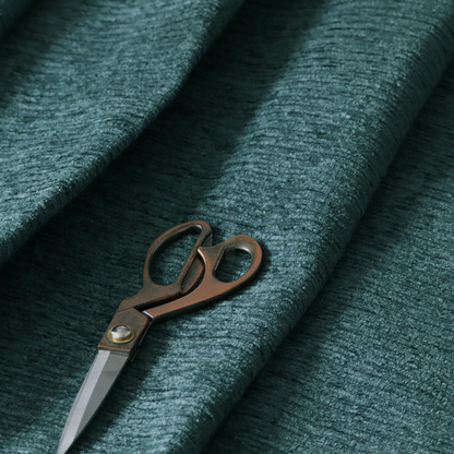 Arya Soft Textured Chenille In Green Upholstery Fabric CTR-2270
