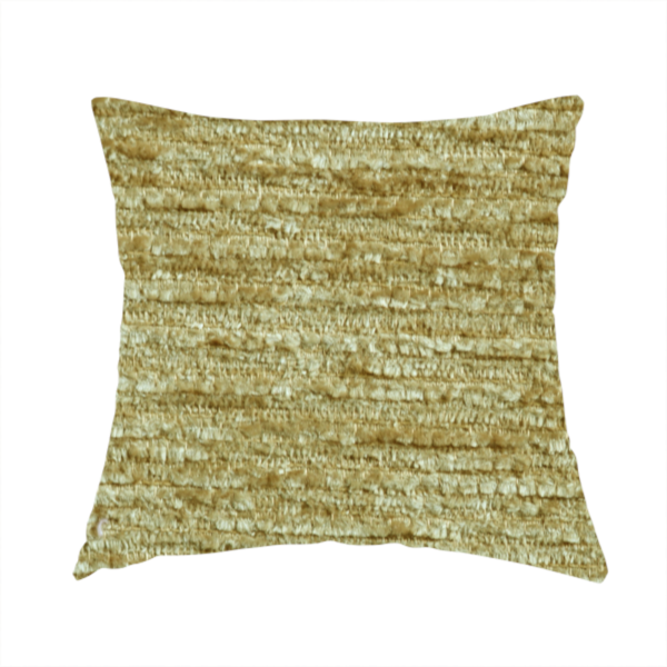 Arya Soft Textured Chenille In Yellow Upholstery Fabric CTR-2271 - Handmade Cushions