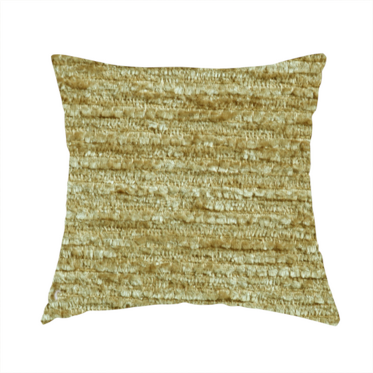 Arya Soft Textured Chenille In Yellow Upholstery Fabric CTR-2271 - Handmade Cushions