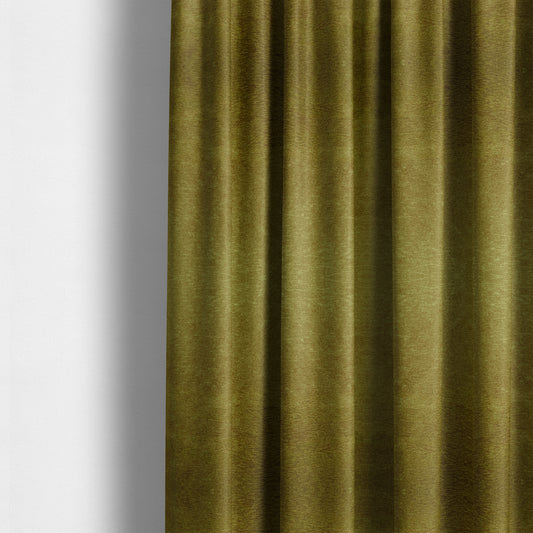 Brompton Velvet Plain Yellow Upholstery Fabric CTR-2271 - Made To Measure Curtains