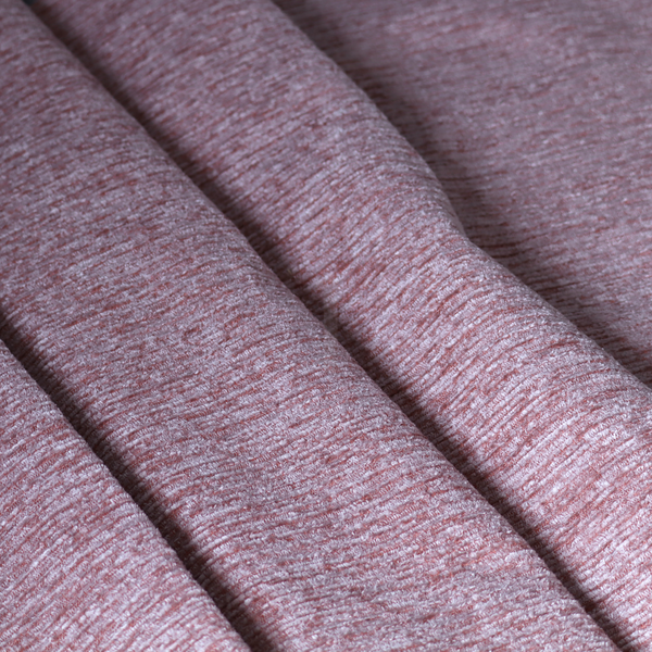 Arya Soft Textured Chenille In Pink Upholstery Fabric CTR-2272