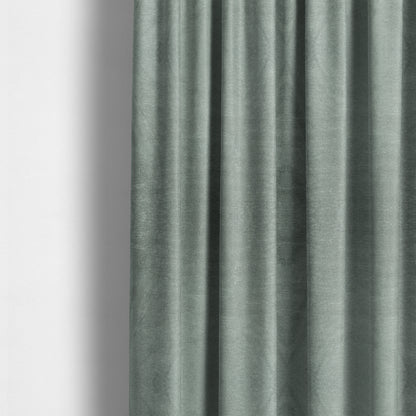 Brompton Velvet Plain Silver Upholstery Fabric CTR-2272 - Made To Measure Curtains