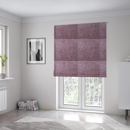 Arya Soft Textured Chenille In Pink Upholstery Fabric CTR-2272 - Roman Blinds