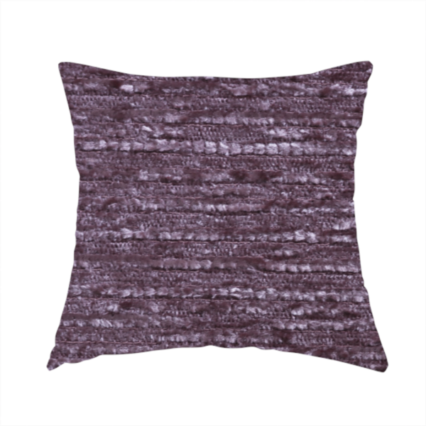 Arya Soft Textured Chenille In Purple Upholstery Fabric CTR-2273 - Handmade Cushions