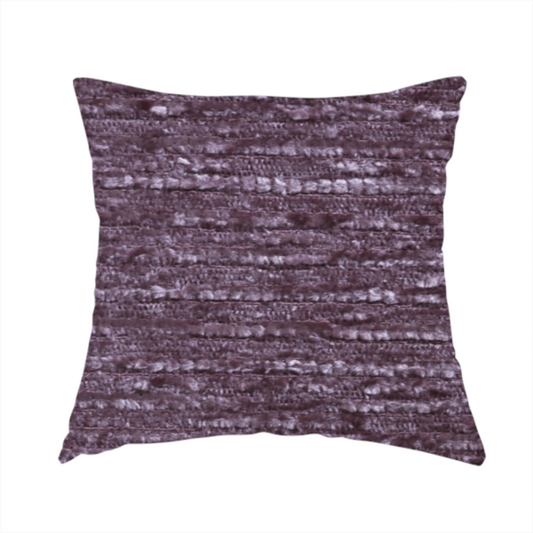 Arya Soft Textured Chenille In Purple Upholstery Fabric CTR-2273 - Handmade Cushions